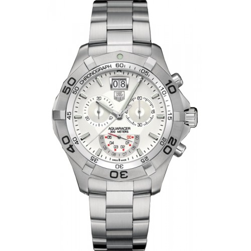 Tag Heuer Aquaracer Grande Date Silver Dial Men's Watch CAF101B-BA0821 Tag Heuer Aquaracer Grande Date Silver Dial Men's Watch CAF101B-BA0821